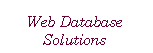 Text Box: Web Database Solutions